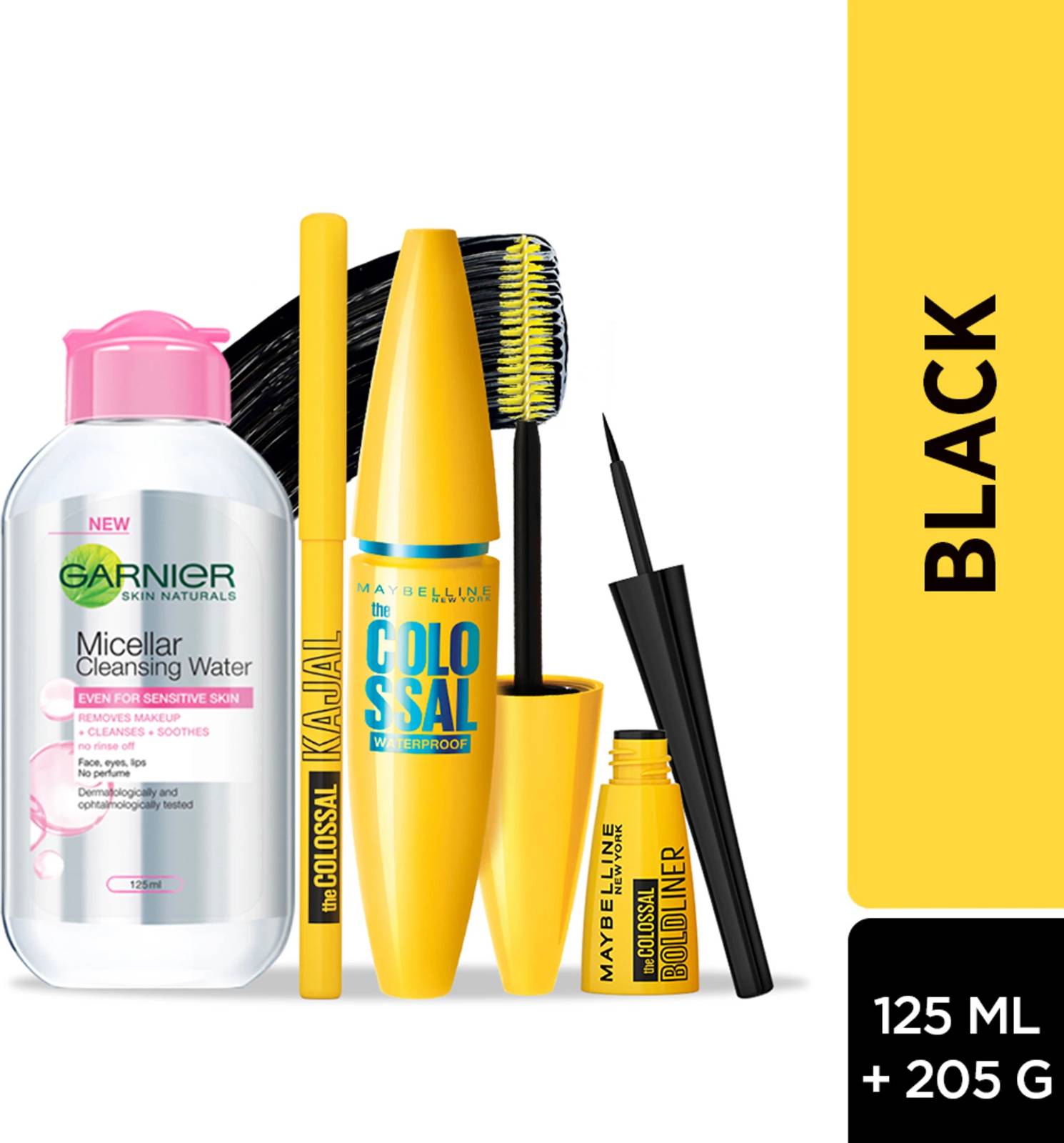 MAYBELLINE NEW YORK Call Me Colossal Bold Eye Kit (Black, 242 g)